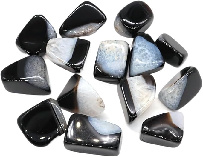 Natural Tumbled Stones Bulk Ore Gravel Specimen Healing Crystals Quartz Energy Minerals Tank Aquarium Home Decor Gem Decoration (Color : Evil Eye Agate, Size : 200g)