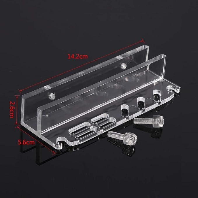 Fdit Acrylic Aquarium Fish Water Plant Scissor Scraper Spatula Maintenance Holder Storage Rack for Home Accessories