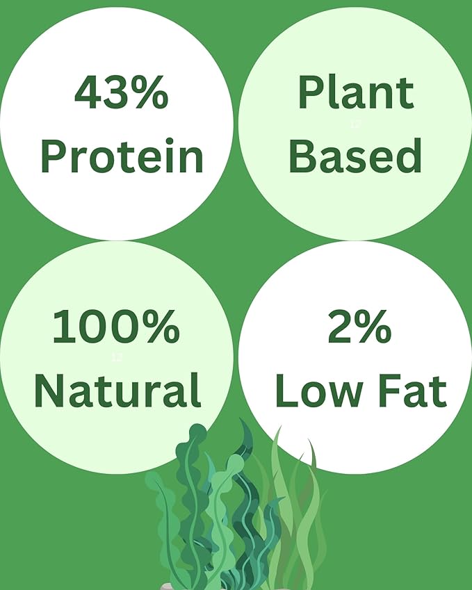 San Francisco Bay Brand Fish Food Seaweed Sheets - Dried Kelp for Herbivorous and Omnivorous Freshwater and Saltwater Fish - Promote Growth, Support Color, Maintain Health - 4 Pack (16 Mini Sheets)