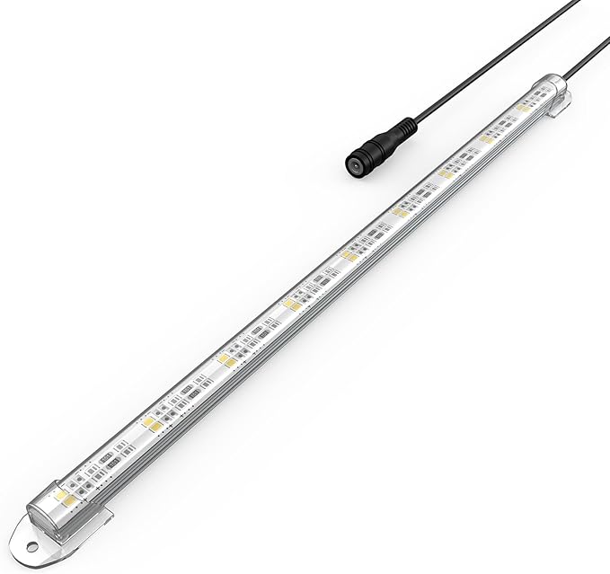 24×12 Inch Dimmable LED Light, Exclusive Aquarium Hood, Colorful Full-Spectrum Lighting Promotes Plant Health & Simulates Ideal Fish and Plant Growth Conditions, Easy Replacement