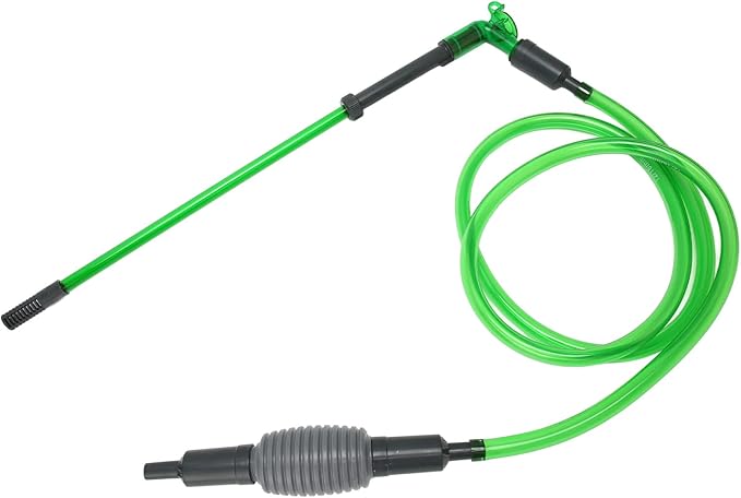 Aquarium Water Changer, Strong Suction Siphon Fish Tank Vacuum Cleaner for Gravel Sand Cleaning E - 300 - Comfortable Handle, Protective Mesh, Safe and Durable Design (E-600)