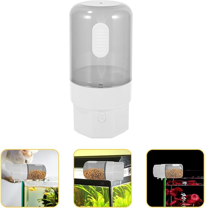 VANZACK Automatic Fish Feeder for Aquarium Large-Capacity Fish Tank Feeder with Adjustable Timer 3-Mode Feeding for Goldfish Tortoise Betta and Vacation Use