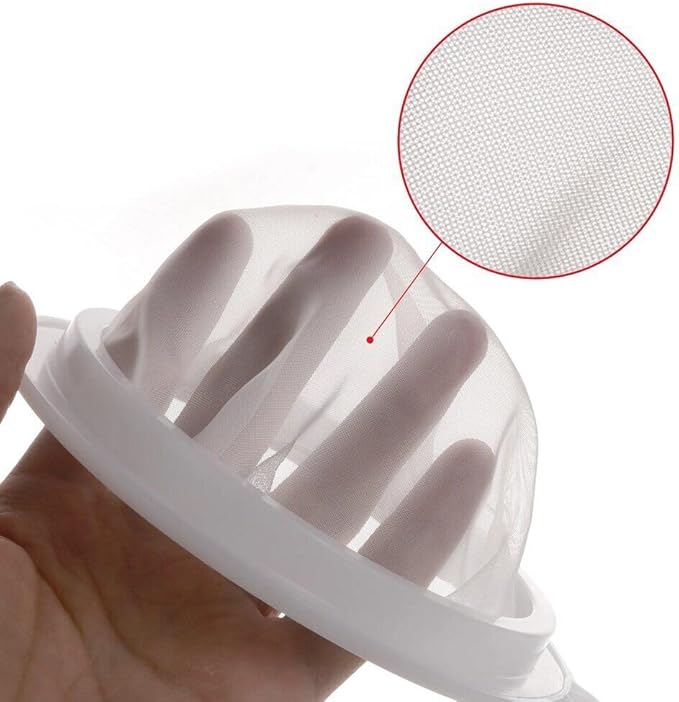 2pcs Shrimp Brine Collector Net Separator Artimia Harvest Sieve Strainer for Filter Brine Shrimp Hatchery Fry Brine Shrimp Eggs for Hatching Baby Fish Separator (200 mesh)