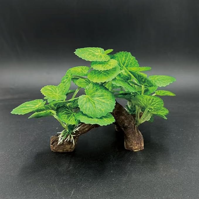Fish Tank Decorations Aquarium Decor Ornaments Betta Silk Leaf pad Hammock Artificial Driftwood Cave Goldfish Bowl Accessories