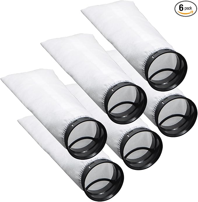 6 Pack 2.75 Inch 225 Micron Filter Sock Fits Waterbox Aquarium Models, Fits Eshopps Aquarium Models, Fits Fiji Cube Aquariums, Also Fits all 2.75" Filter Sock Holders