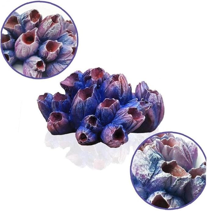 1pc Artificial Coral Realistic Resin Coral Plants Aquarium Decorations Coral Fish Tank Underwater Ornament