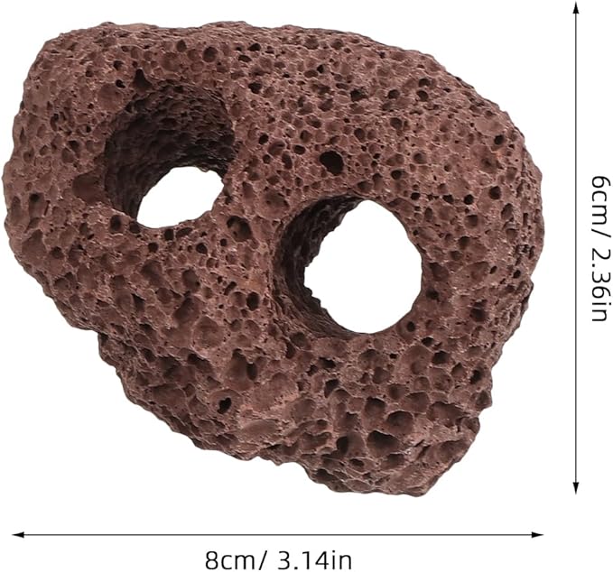 Yardwe Aquarium Rocks Volcanic Rocks 6Pcs Decorative Rocks Fish Tank Aquarium Landscape Ornaments (Random Color)