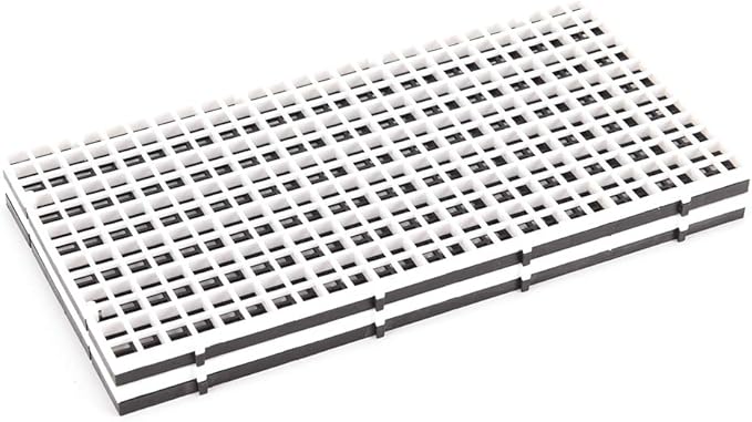 4 Pcs Aquarium Grid Divider Tray Egg Crate Aquarium Fish Tank Filter Bottom Isolation Board Partition Net Pane for Mixed Breeding,Black,White