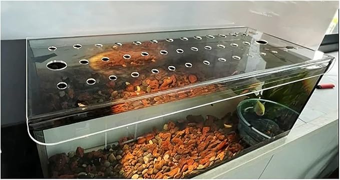 Custom Fish Tank Lid/Aquarium Lid Cover, Clear Acrylic Fish Tank Top Cover Canopy, Ventilation Transparency, Prevents Fish, Reptiles from Jumping Out