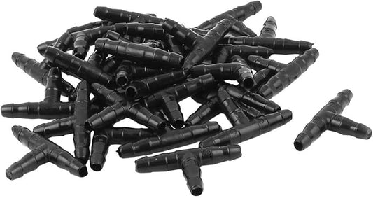uxcell T Shape 3 Ways Adapter Airline Air Tubing Connectors 30pcs for Aquarium
