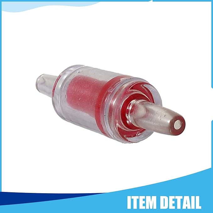Plastic Air Pump Check Valves, Non-Return Check Valve for Fish Tank, 2.1x 0.58 Inch (Red 5 Pcs)