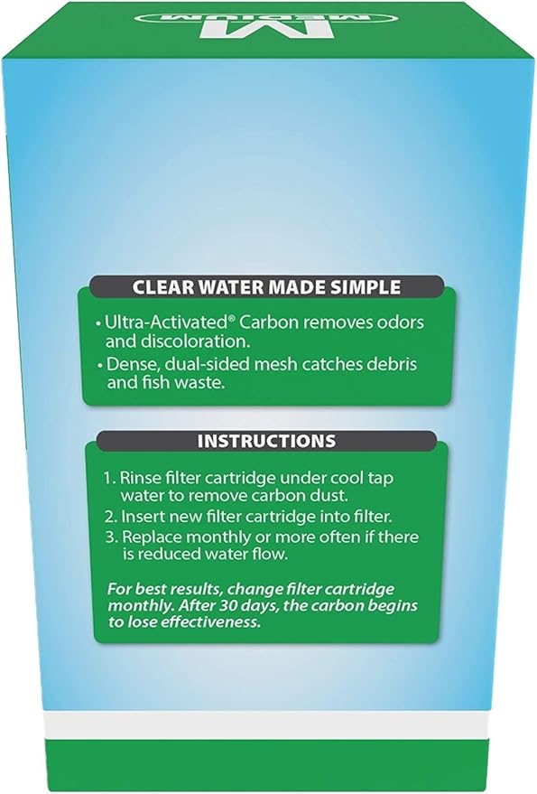 Tetra Whisper Bio-Bag Medium Filter Cartridges for Aquariums, 3 Count, Ready to Use, Fits Whisper Fish Tank Filters 5-10 Gal, PF-10, IQ 10 (Pack of 2)