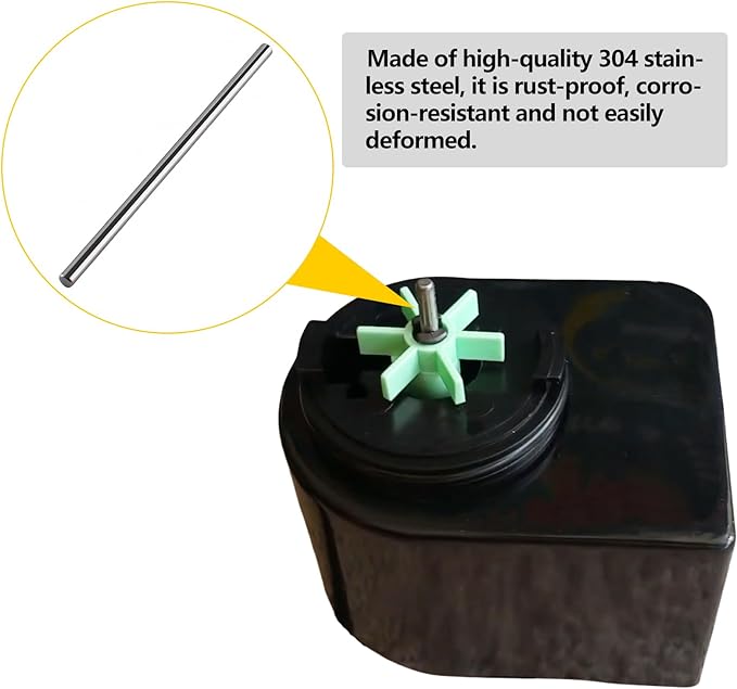2-Pack A16551 Impeller Shaft Replacement Compatible with AquaClear 110 AC110 AC500 Power Filter, Aquarium Filter Impeller Shaft Replacement Parts