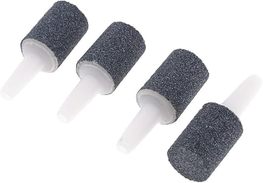 uxcell® 4 Pcs Gray 11mm x 16mm Cylinder Mini Bubble Air Stone for Aquarium