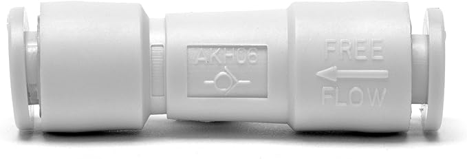 Ultum Nature Systems Advanced CO2 Check Valve - 6mm 3/16” One Way Air Valve for Freshwater Aquarium Airline Tubing, Prevent Backflow, Unidirectional Flow Control Air Pump Attachment - 1 Pack
