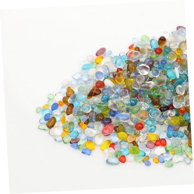 BESPORTBLE 1pack Colorful Aquarium Decorative Stones Glass Sand for Fish Tank Landscape Layout for Freshwater Environments Safe for for Ponds and Gardens
