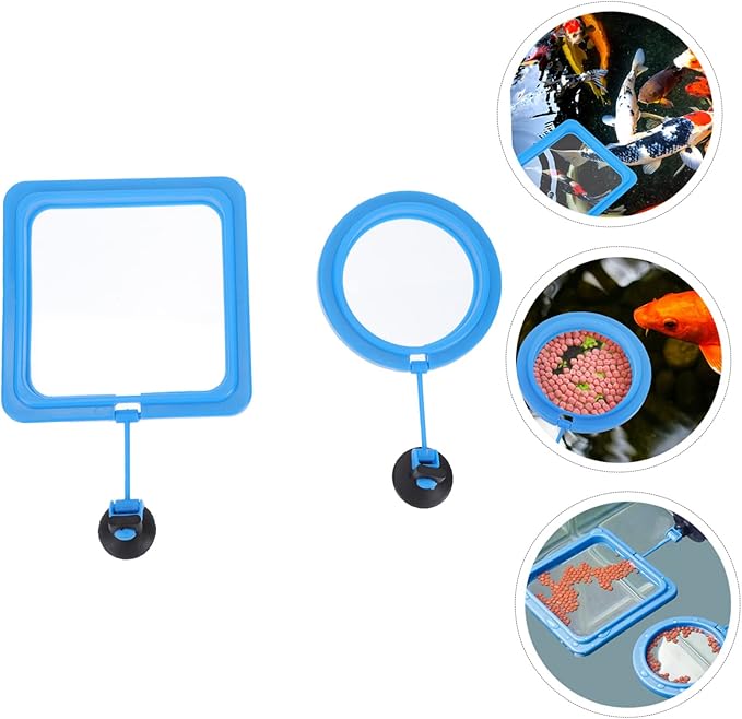 2pcs Fish Feeding for Aquariums Floating Feeder Circles for Flake Foods and Granular Fish Food for and Tropical
