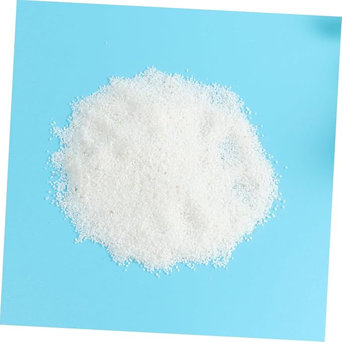 YARNOW 500g Pure White Natural Quartz Sand for Fish Tank Vase Decoration Aquarium Garden Enhancement