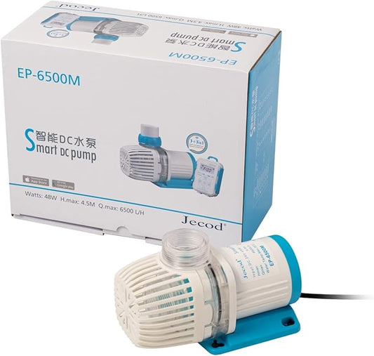 Jecod EP Smart DC Pump with LCD Display Controller for Saltwater Tank (EP-6500M, 1717GPH)