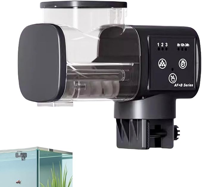 Fish Food Feeder,Automatic Smart Waterproof | Aquarium Automatic Feeder - for Betta Turtle Pellet Vacation Weekend Day Traveling Pond
