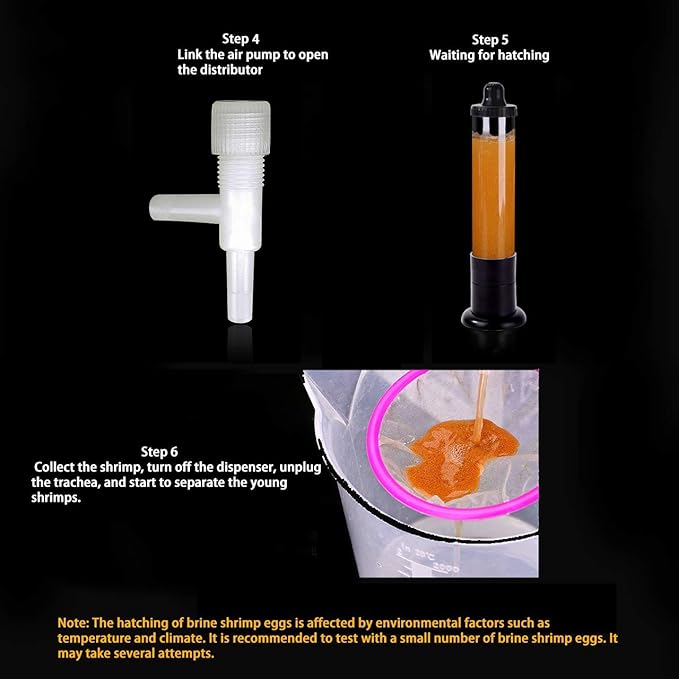 Brine Shrimp Eggs Incubator Hatchery Kit for Aquarium Fish Tank Brine Shrimp Eggs
