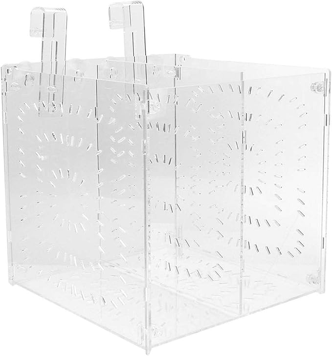 Aquarium Breeder Box for Fish Tank, Fish Breeding Box Tank Hatchery Incubator Aquarium Isolation Box for Seedlings Incubation(L)