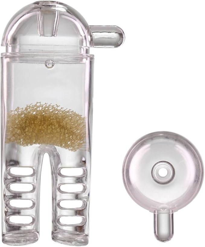 Acrylic Snail Trap for Aquariums Suction Cup Clear Snail Catcher Multifunctional Blood Worm Feeders Planaria Trap