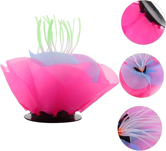 BESPORTBLE Colorful Water Lily Aquarium Decoration Lifelike Floating Plant for Fish Tank Easy to Care for Compact Vibrant Adornment for Aquatic Environments for Fish