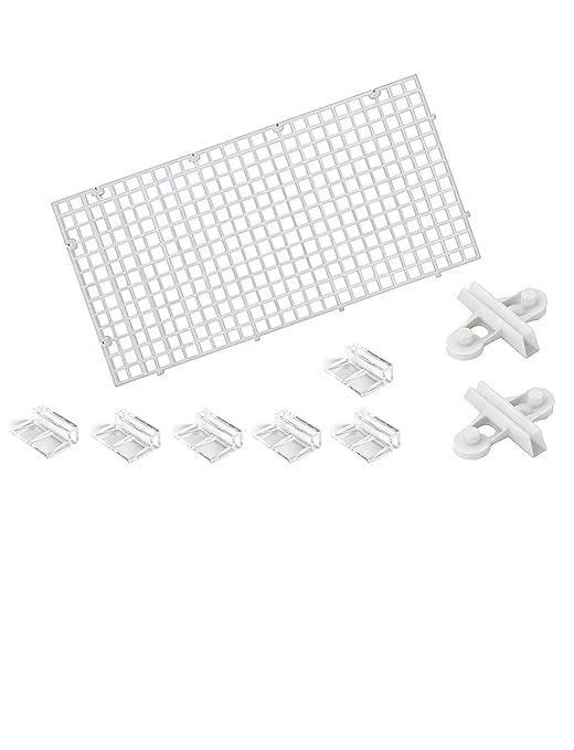 10 Pack Aquarium Lid with Clips, Fish Tank Top Cover Hood, Transparent Fish Tank Lid for Aquariums & Breeder Tanks(Clear,30x15cm)