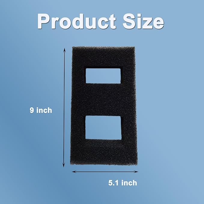 4 Pcs Aquarium Bio Sponge Foam Filter Pads for Fluval SPEC Filtration Systems, A1376 Replacement