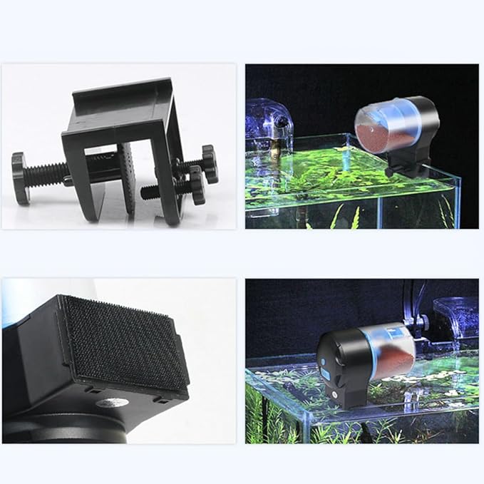 Milisten Automatic Fish Feeder Timer for Aquarium Battery Operated Fish Food Dispenser Feeding Outlet Color