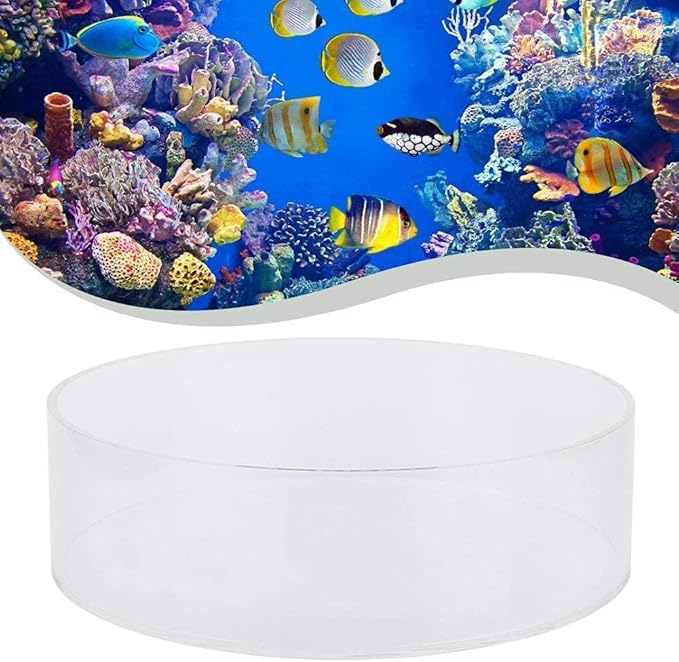 Clear Acrylic Coral Viewer Fish Tank Coral Observe Lense Aquarium Fish Photograph Cylinder Magnifier Fish Tank Accessory for Viewing Coral and Taking Pictures(200mm)