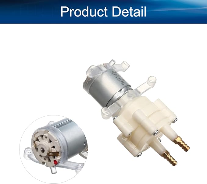 Heyiarbeit 5-12V Electric Diaphragm Pump Water Pumps Self Priming 1.5-2L/Min DC Diaphragm Pump 3x5mm for Tea Machine Aquarium Water Cooling Fish Tank 1PCS