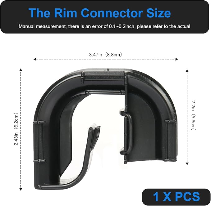 Rim Connector Replacement for Fluval Fx4/Fx5/Fx6 Canister Filters, High Performance Canister Filter, Aquarium Hose Rim Clip(with O-Rings and Clips), fx6 Replacement Parts(Model A20230)