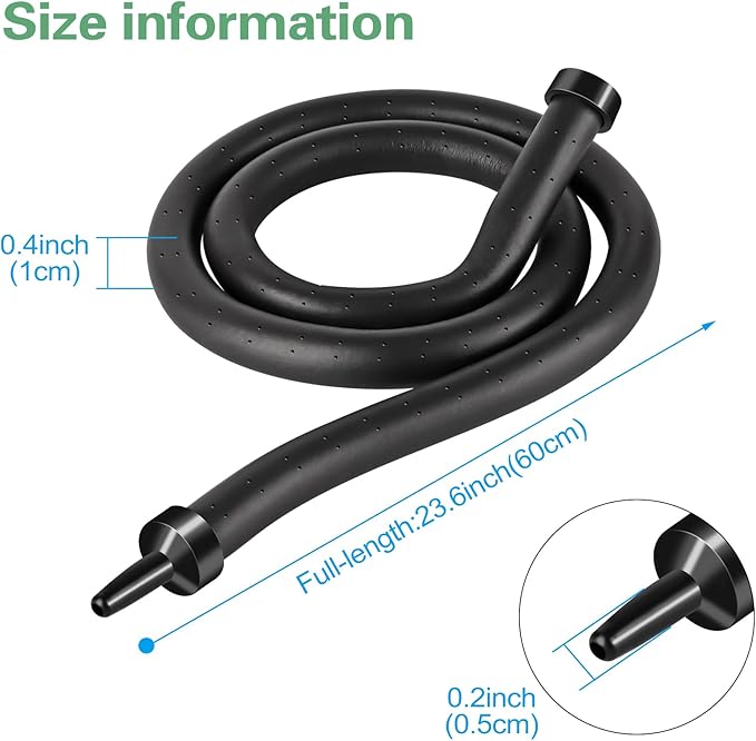 Air Stones for Aquariums,Deformable Long air Stone 60cm (23.6inches) Supple Aquarium air Stones fit for widely Aquarium air Pump, Rich Styling Aquarium Bubble Decorations wall