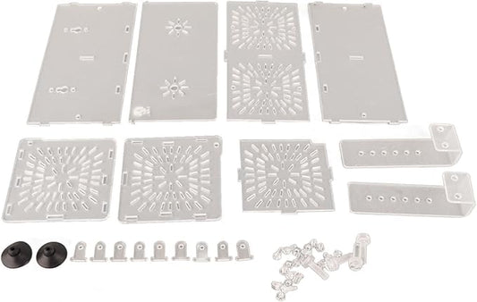 Fish Breeding Box, Acrylic Transparent Aquarium Isolation Box with Suction Cups for Newborn Fry Shrimp