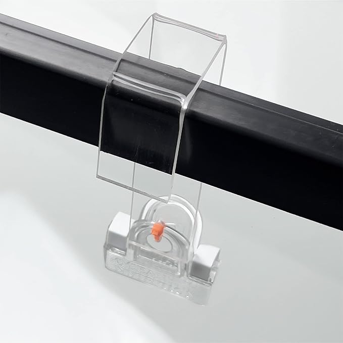 Aquacrylic Veggie Seaweed Feeding Clip Tool with Hanger to Feed Your Saltwater Fish Tank Nori and Other Algae includes Aquarium Holder (Small 5.5 in)