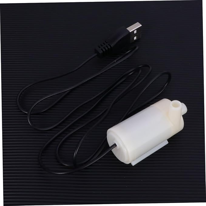Balacoo Battery Operated Water Pump Mini Submersible Pump Dc Motor White Safe for Fish