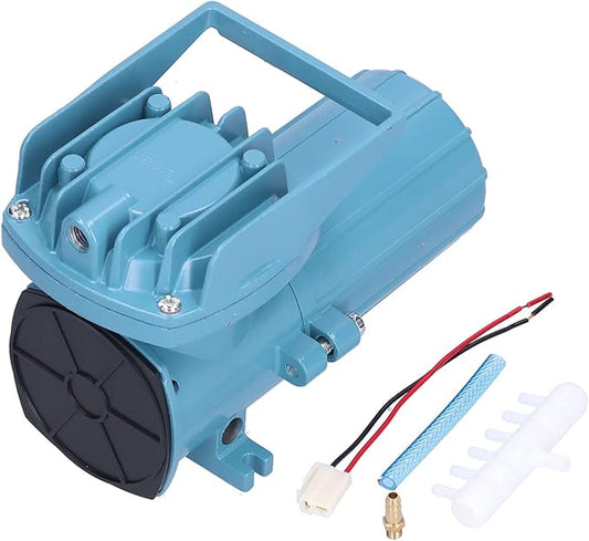 12V 18W Oxygen Aerator Pump, 38L/min Aluminum Aquarium Air Pump with Ultra Quiet Technology, Energy Efficient Pond Aerator for Fish Tanks, Hydroponic Systems and Aquaculture