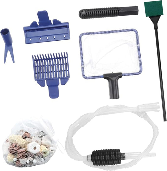 1set Fish Tank Water Changer Sand Washer Manual Siphon Cleaning Tool for Aquariums Water Replacement Dirt Removal and Sand Washing Kit Flexible Thickened Tube for Deep Tanks