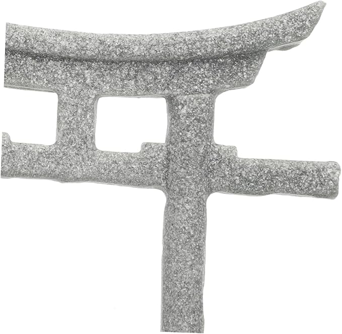 LIOOBO Landscape Zen Style Craft Torii Sculpture for Aquarium and Sand Table Decor