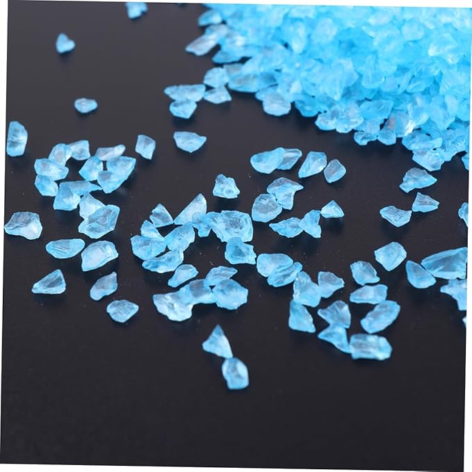 2pcs Glass Sand Blue Coarse for Sand Art Fish Tank Micro Landscape Decoration Fish Safe