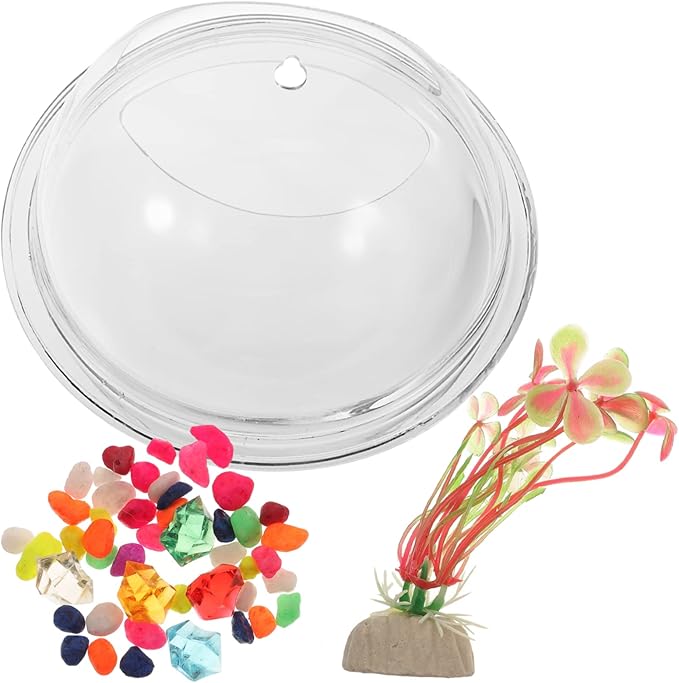 Wall Goldfish Bowl Wall Hanging Fish Bowl Fish Bowls for Centerpieces Hanging Hydroponic Planter Wall Fish Tank Acrylic Flower Vase Planters Indoor Acrylic Vases Large Water Tank