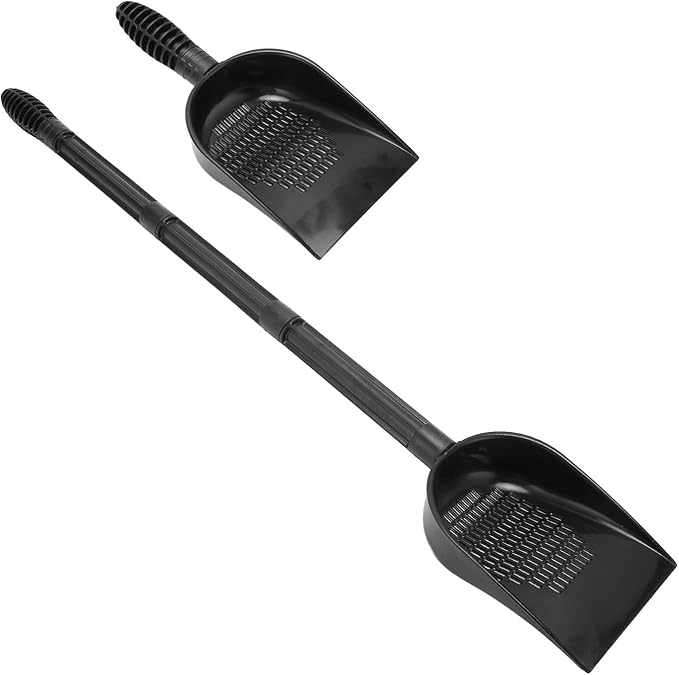 Fish Tank Sand Shovel, Aquarium Gravel Shovel with Extendable Handle, Water Leakage Design PVC Shovel for Cleaning Pet Waste and Filter Media in Freshwater or Saltwater