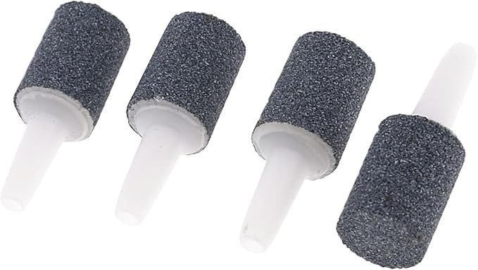 Air Stone, Mini Aquarium Air Stone, Air Stone for Fish Tanks, 0.43x0.62 inch (Gray 4 Pcs)