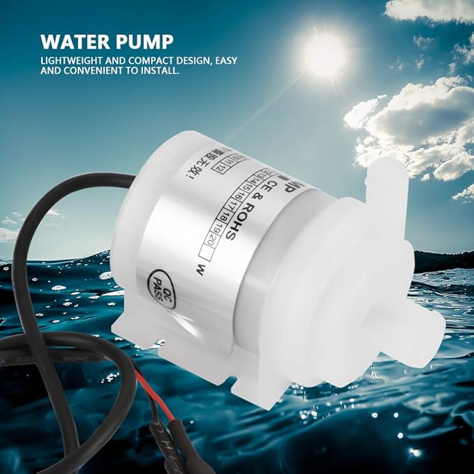 DC 24V 10W Mini Brushless Submersible Water Pumps, Food Grade Brushless Water Pump for Aquarium Fountain Medicals Instruments