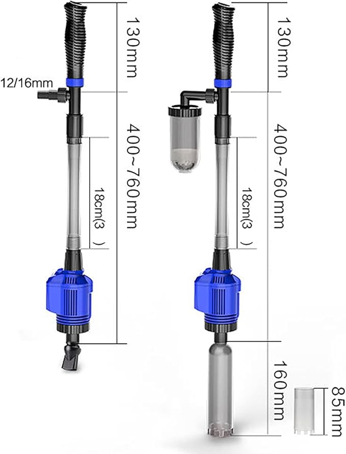 Electric Suction Aquarium Vacuum Gravel Cleaners Fish Tank Syphon Operated Sand Washer Water Changer Filter Cleaning