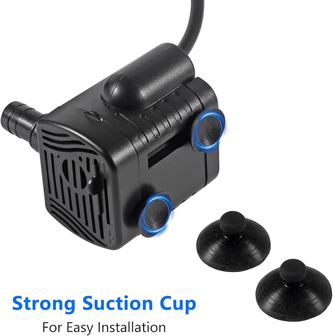 2Pcs 3W USB Mini Submersible Water Pump DC3.5V-9 Small Fountain Pump for Aquarium Fish Tank Fountain Hydroponics Water Feature, Indoor Fountains