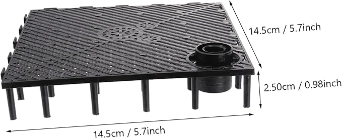 TOYANDONA 5Pcs Sand Dividing Boards for Aquarium Bottom Filtering Plates for Fish Tank Easy Installation Suitable for Freshwater and Saltwater Durable Plastic Grid Design