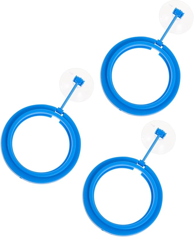 BESPORTBLE Fish Tank Automatic Feeder 3pcs Feeding Ring Lightweight Plastic Floating Food Tray Easy to Clean